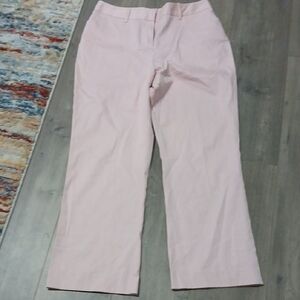 Chino Pants Womens Pale Pink Wide Leg Size 12 W/pockets Front&back
